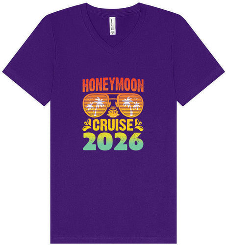 Honeymoon Cruise 2026 Unisex V-Neck Shirt