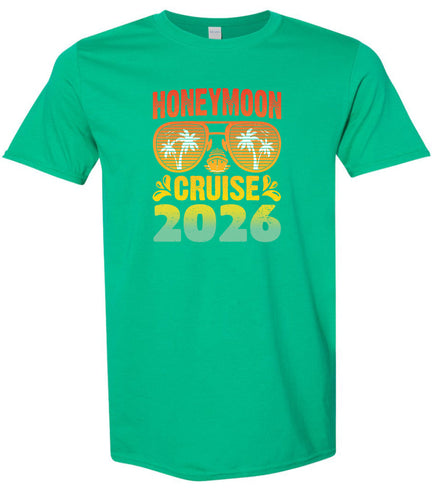 Honeymoon Cruise 2026 Adult Gildan Soft Shirt
