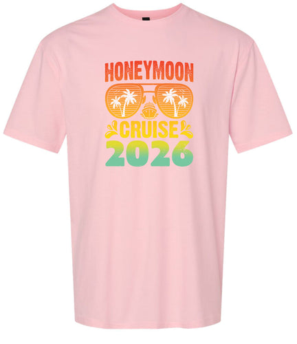 Honeymoon Cruise 2026 Adult Gildan Soft Shirt