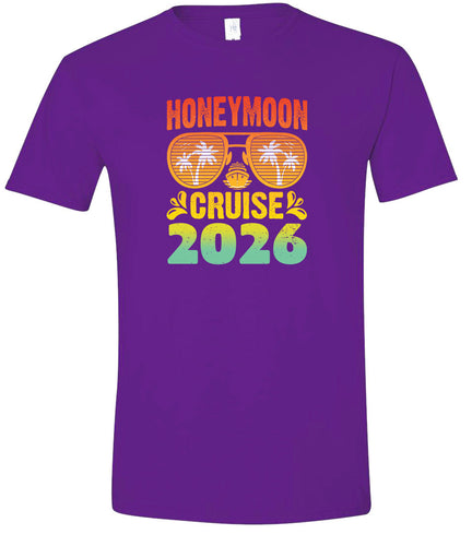 Honeymoon Cruise 2026 Adult Gildan Soft Shirt