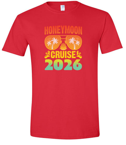 Honeymoon Cruise 2026 Adult Gildan Soft Shirt