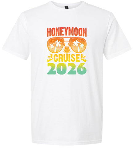 Honeymoon Cruise 2026 Adult Gildan Soft Shirt
