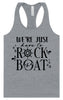 Just Here to Rock the Boat Women's Racerback Tank