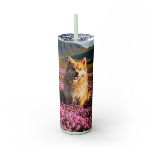 Skinny Tumbler with Straw – 20 oz Stainless Steel Cup
