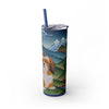 Skinny Tumbler with Straw – 20 oz Stainless Steel Cup