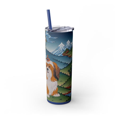 Skinny Tumbler with Straw – 20 oz Stainless Steel Cup