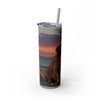 Skinny Tumbler with Straw – 20 oz Stainless Steel Cup