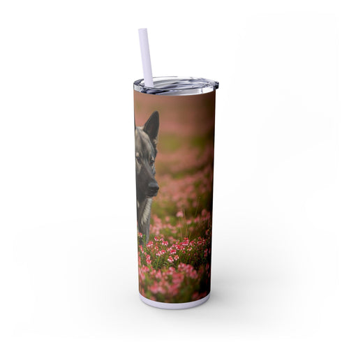 Skinny Tumbler with Straw – 20 oz Stainless Steel Cup