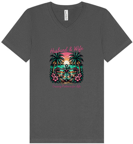 Anchor Husband and Wife Unisex V-Neck Shirt