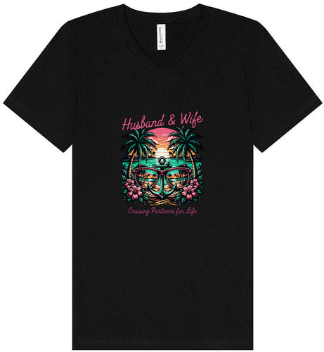 Anchor Husband and Wife Unisex V-Neck Shirt