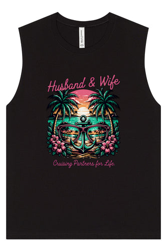 Anchor Husband and Wife Muscle Tank