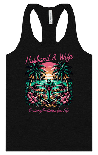 Anchor Husband and Wife Women's Racerback Tank