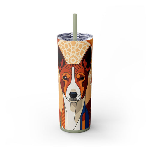 Skinny Tumbler with Straw – 20 oz Stainless Steel Cup