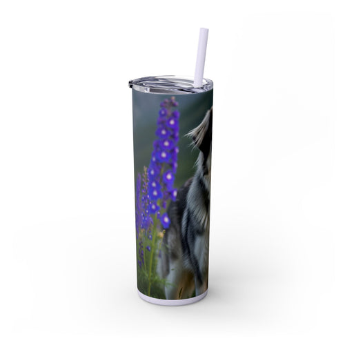 Skinny Tumbler with Straw – 20 oz Stainless Steel Cup