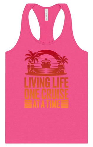 One Cruise at a Time Women's Racerback Tank
