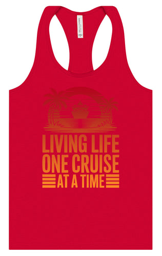 One Cruise at a Time Women's Racerback Tank
