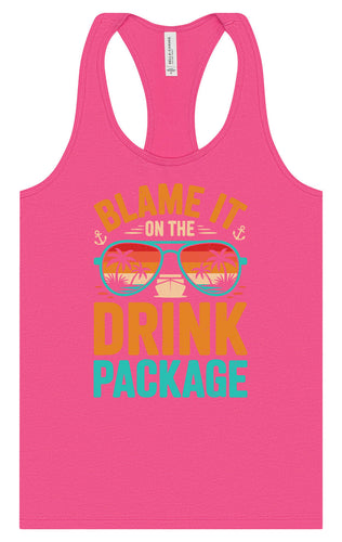 Blame it on the Drink Package Women's Racerback Tank