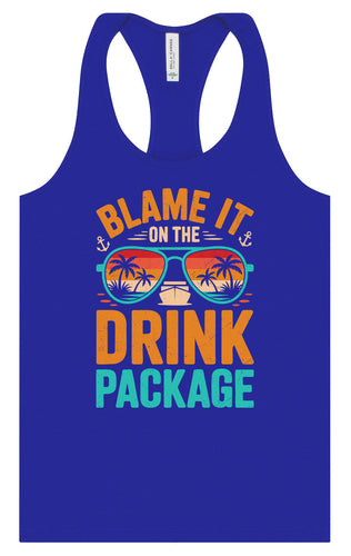 Blame it on the Drink Package Women's Racerback Tank