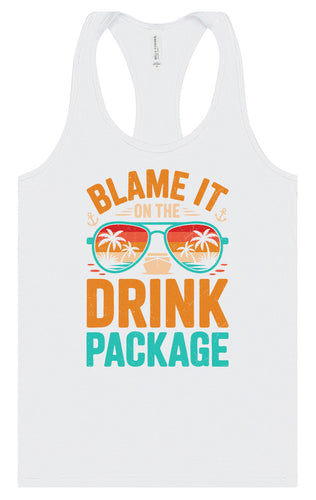 Blame it on the Drink Package Women's Racerback Tank