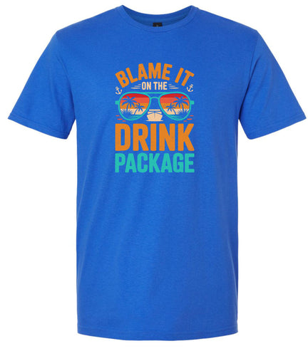 Blame it on the Drink Package Adult Gildan Soft Shirt