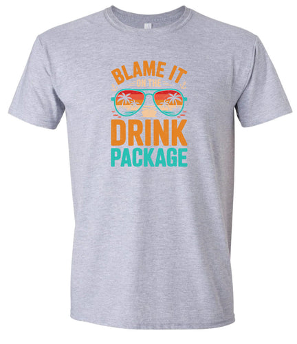 Blame it on the Drink Package Adult Gildan Soft Shirt