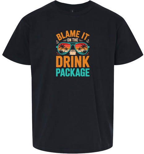 Blame it on the Drink Package Adult Gildan Soft Shirt