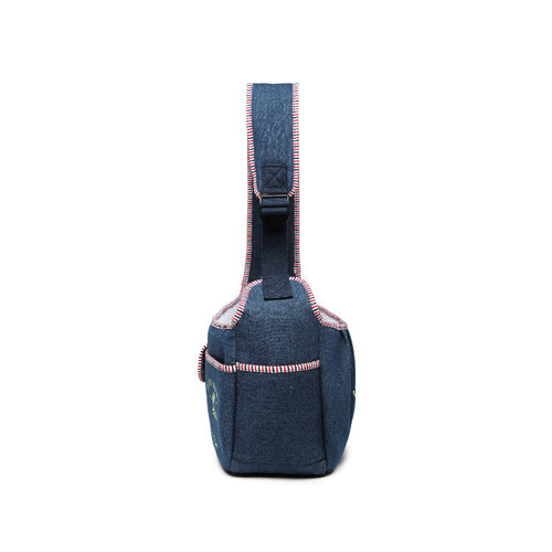 Pet Shoulder Carrier Denim Breathable Adjustable Strap