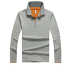 Men's Long Sleeve Business Plus Size POLO Shirt