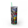 Skinny Tumbler with Straw – 20 oz Stainless Steel Cup