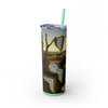 Skinny Tumbler with Straw – 20 oz Stainless Steel Cup