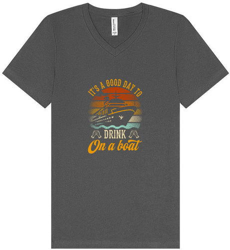 Drink on a Boat Unisex V-Neck Shirt