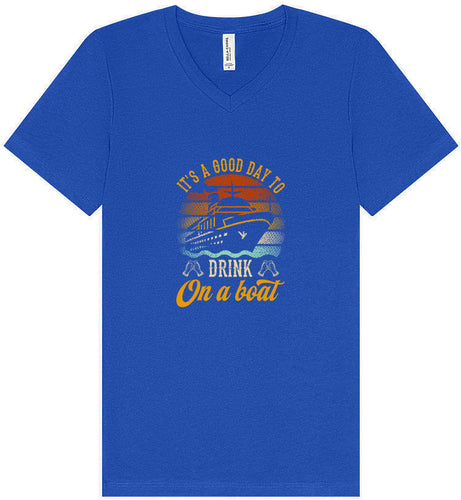 Drink on a Boat Unisex V-Neck Shirt