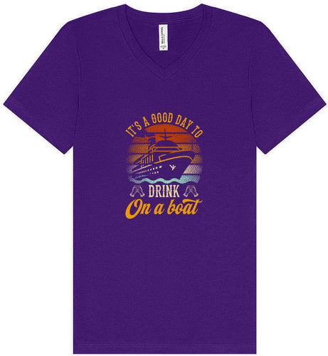 Drink on a Boat Unisex V-Neck Shirt
