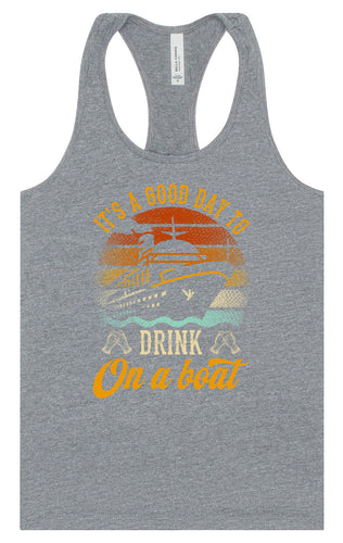 Drink on a Boat Women's Racerback Tank