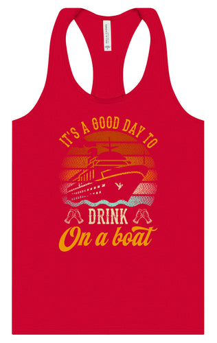 Drink on a Boat Women's Racerback Tank