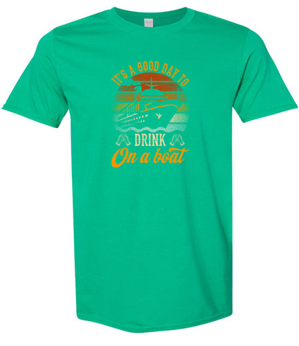 Drink on a Boat Adult Gildan Soft Shirt