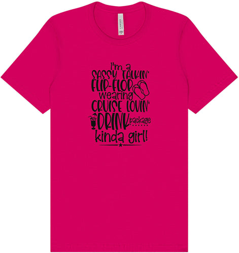 Cruise Lovin' Girl Adult Bella Canvas Shirt