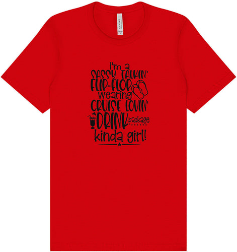 Cruise Lovin' Girl Adult Bella Canvas Shirt