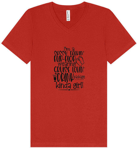 Cruise Lovin' Girl Unisex V-Neck Shirt