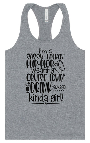 Cruise Lovin' Girl Women's Racerback Tank