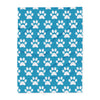 Cozy Paw Print Arctic Human Fleece Blanket