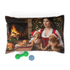 Holiday Fireplace Cozy Pet Bed