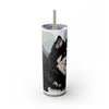 Skinny Tumbler with Straw – 20 oz Stainless Steel Cup