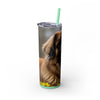 Skinny Tumbler with Straw – 20 oz Stainless Steel Cup