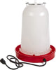 API Heated Chicken or Bird Waterer Heated Poultry Waterer, 3 Gallon