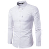 NAVY BLUE  New All Season Plus Size Oxford Shirt Men's long sleeve Shirt
