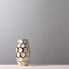 Beautiful Ceramic Gold aqua polka dots Pineapple Vase