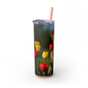 Skinny Tumbler with Straw – 20 oz Stainless Steel Cup