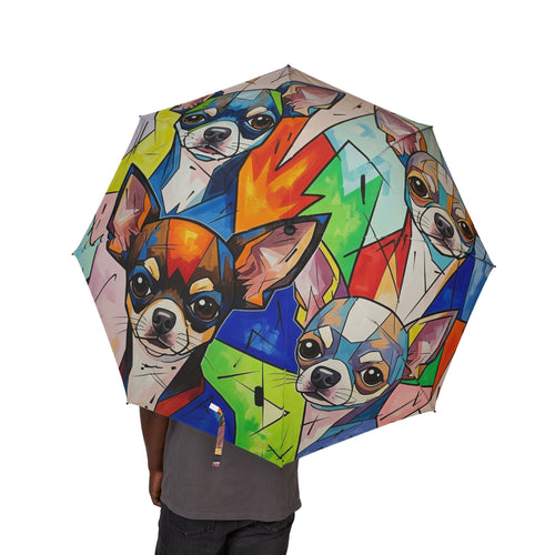 48 Semi-Automatic Umbrella – Windproof Large Travel Rain Umbrella
