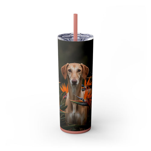 Skinny Tumbler with Straw – 20 oz Stainless Steel Cup